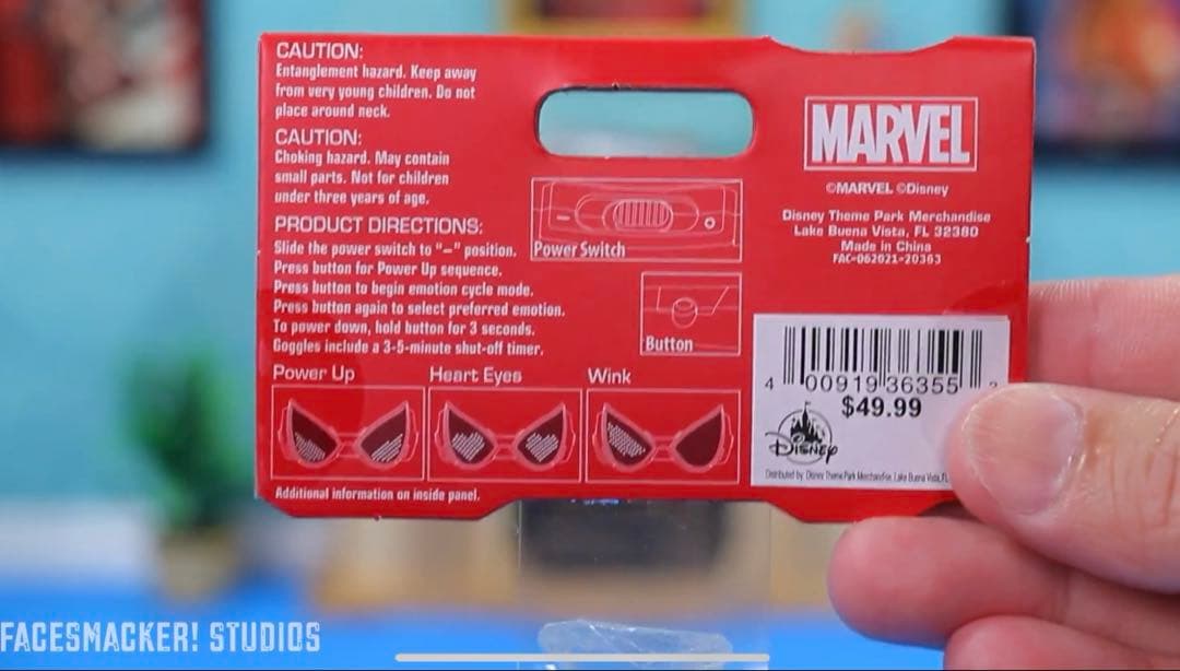 【海外ディズニー限定】Spider-Man スパイダーマン　ゴーグル