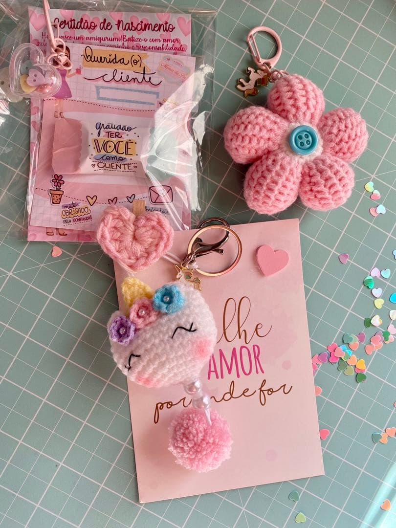 カラフル ユニコーン風 あみぐるみ