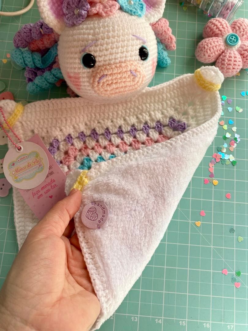 カラフル ユニコーン風 あみぐるみ