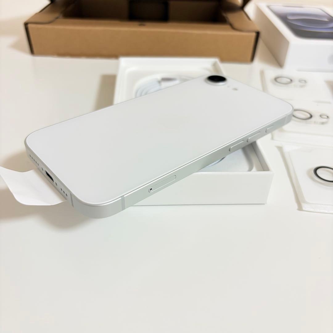 残債なし iPhone 16e 128GB ホワイト SIMフリー 新品ケース
