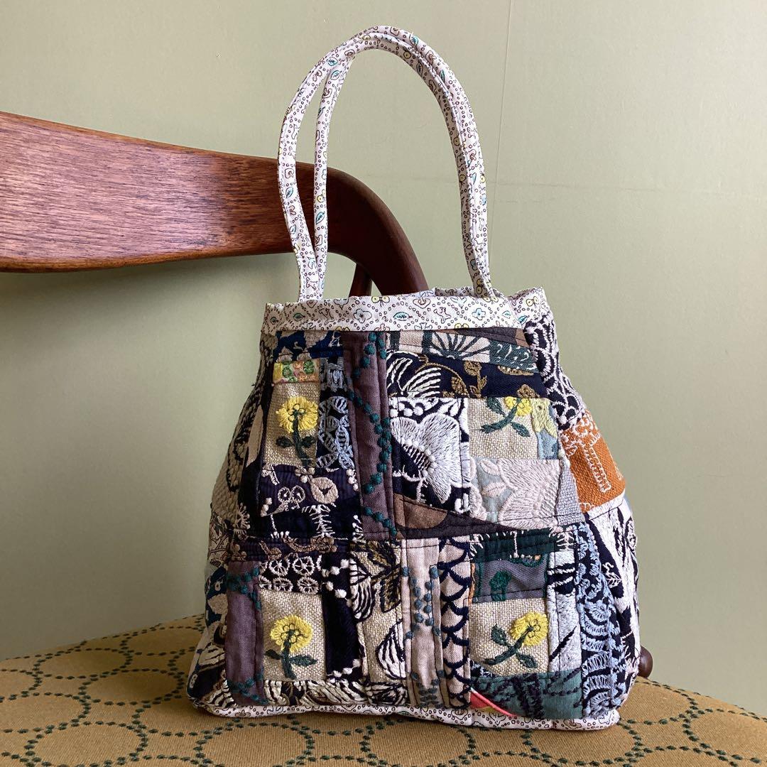 m*a様 ミナペルホネン小さなハギレのパッチワークバッグハンドメイド