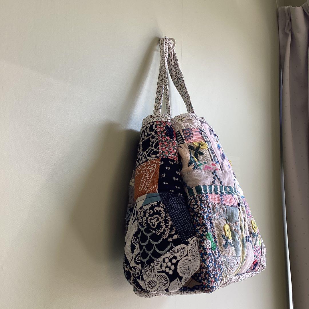 m*a様 ミナペルホネン小さなハギレのパッチワークバッグハンドメイド
