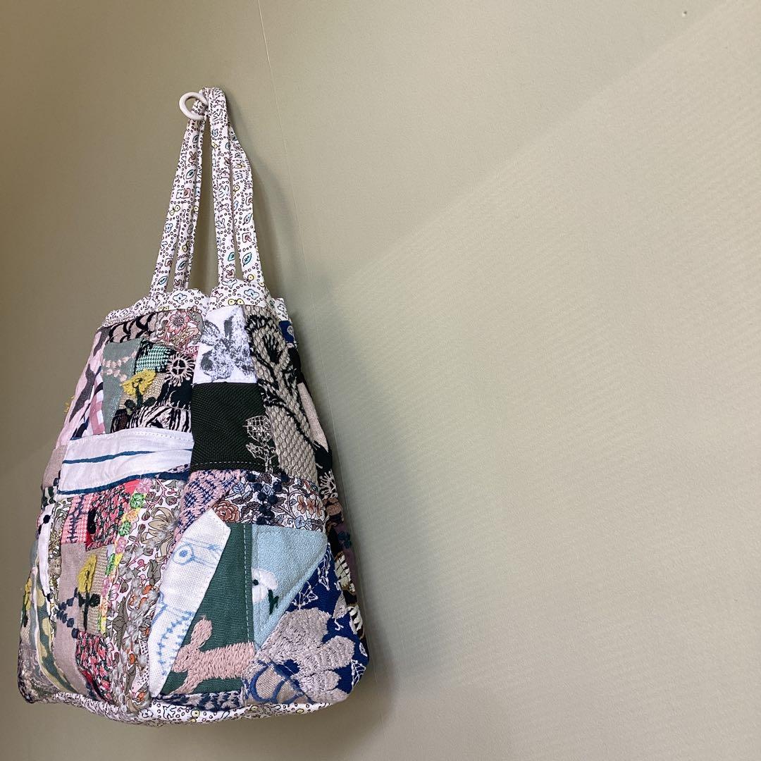 m*a様 ミナペルホネン小さなハギレのパッチワークバッグハンドメイド