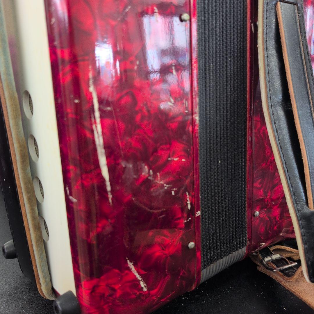 Yamaha アコーディオン 赤 32鍵