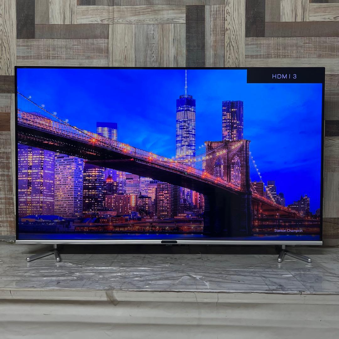 全国送料込❣️グリーンハウス50型4K液晶テレビ最新LSIベゼルレス新品リモコン
