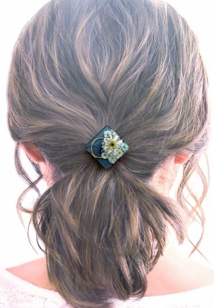 ハンドメイドレジンヘアゴム【B1436】