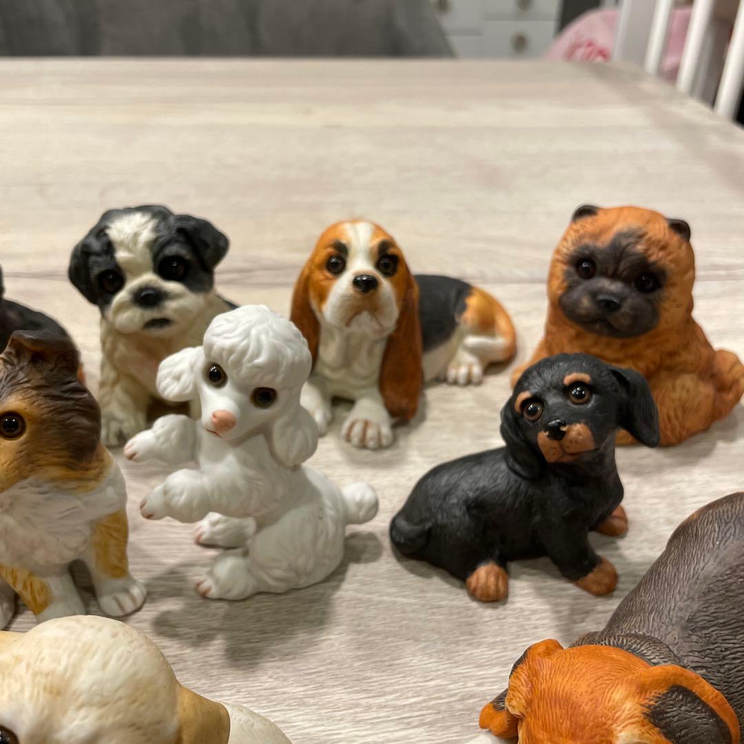 【美品】犬の陶器置物 12体セット