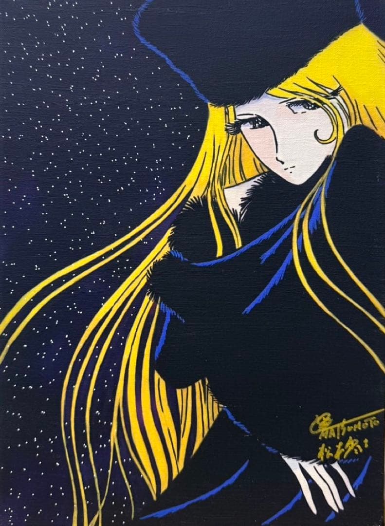 【F6号】ジミー大西（ネコ）手描き/表裏サイン有り/油彩/アクリル/額縁/絵画