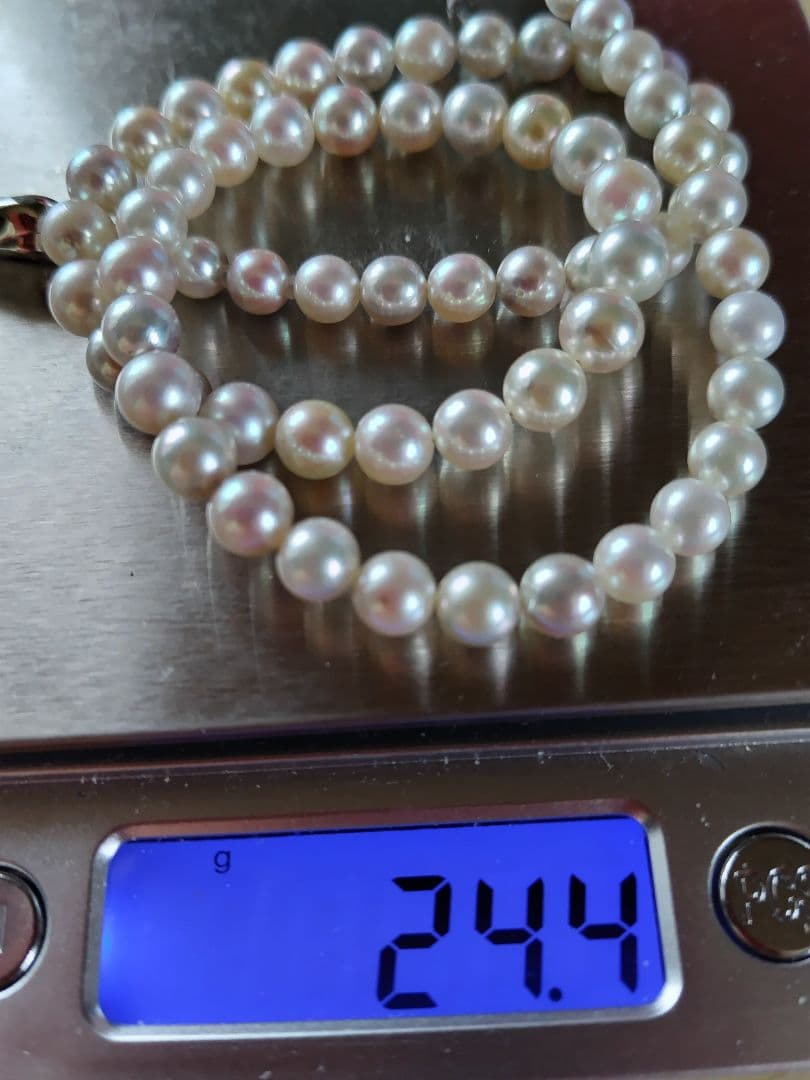 アコヤ真珠ナチュラルカラーのネックレス