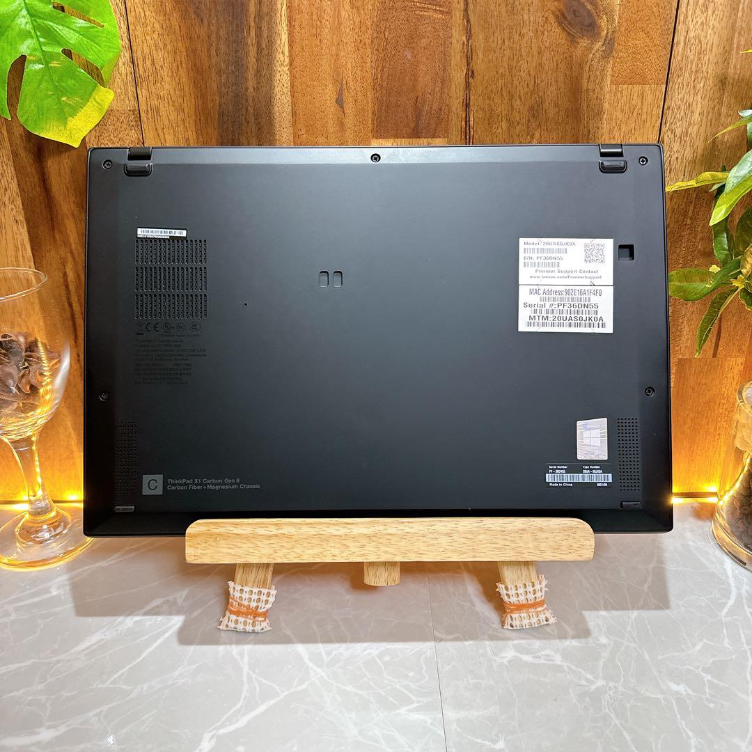 美品2020年式‼️ThinkPadX1☘最高峰i7☘タッチパネル☘ノートパソコン