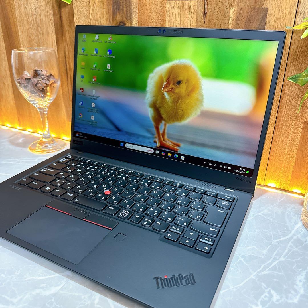 美品2020年式‼️ThinkPadX1☘最高峰i7☘タッチパネル☘ノートパソコン