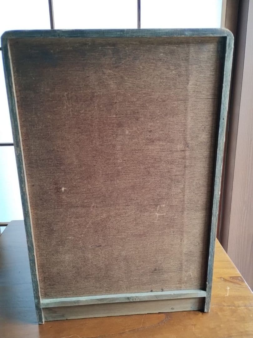 昭和レトロ　木製　引き出し　5段　抽斗　小物入れ　小棚　書類ケース　ヴィンテージ