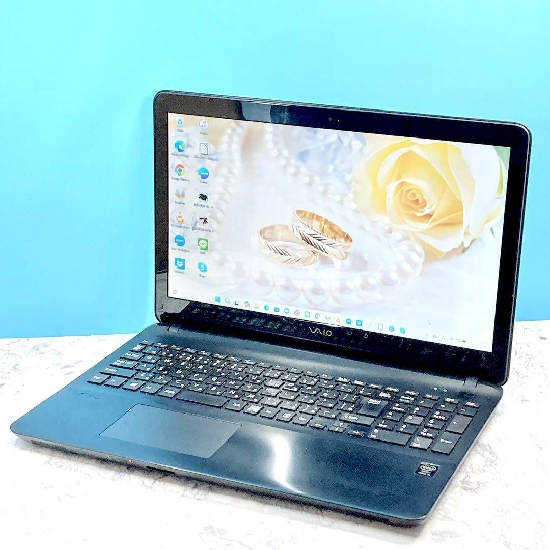 初心者向け✨Windows11✨カメラ✨オフィス✨バイオ✨ブラックノートパソコン