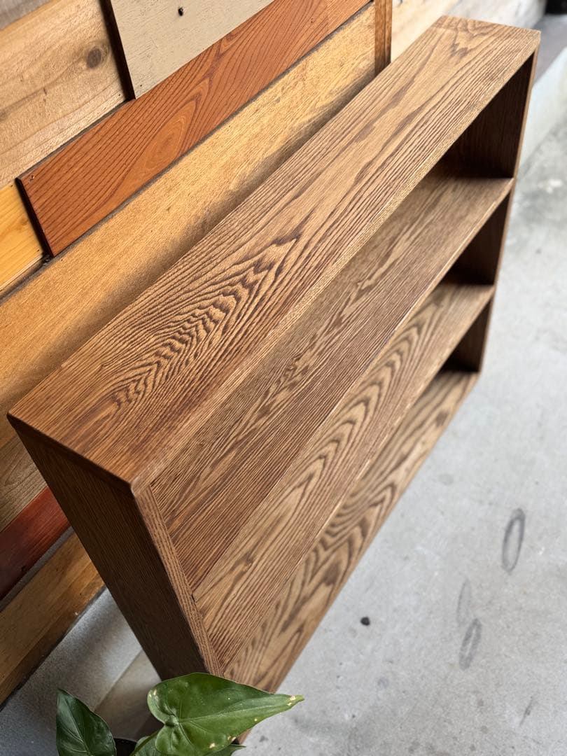 タモ無垢材の棚　スリムLサイズ