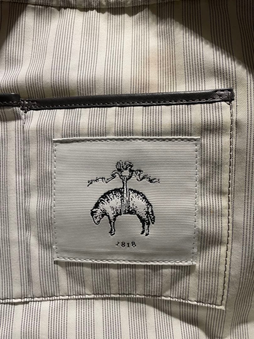 チェック柄ボストンバッグ ネクタイ付き