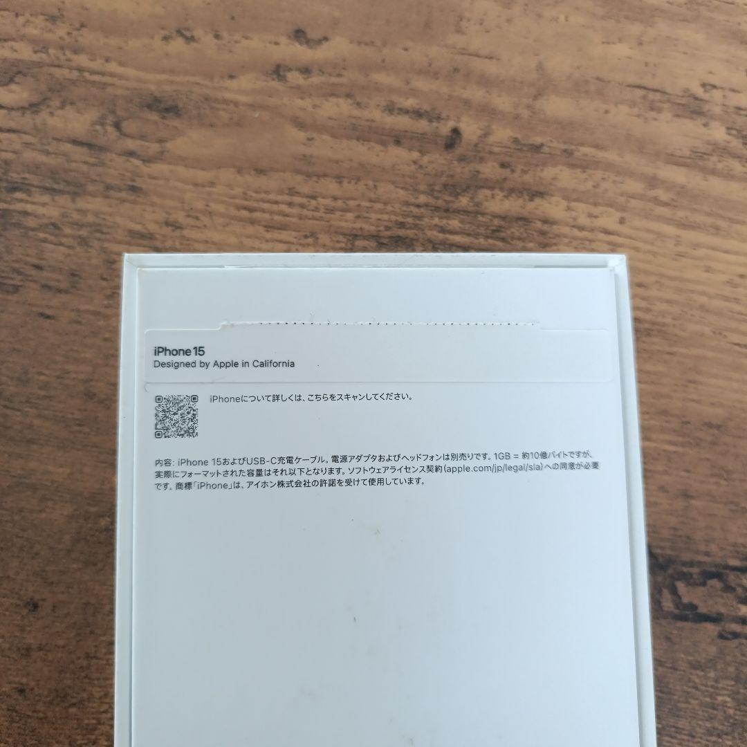 スマートフォン本体 iPhone 15 BLACK 128GB