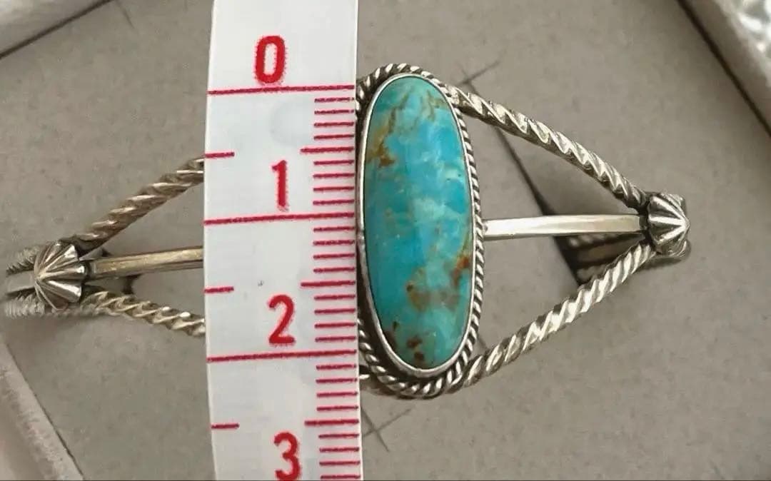 【本物】turquoise stone Silverブレスレット