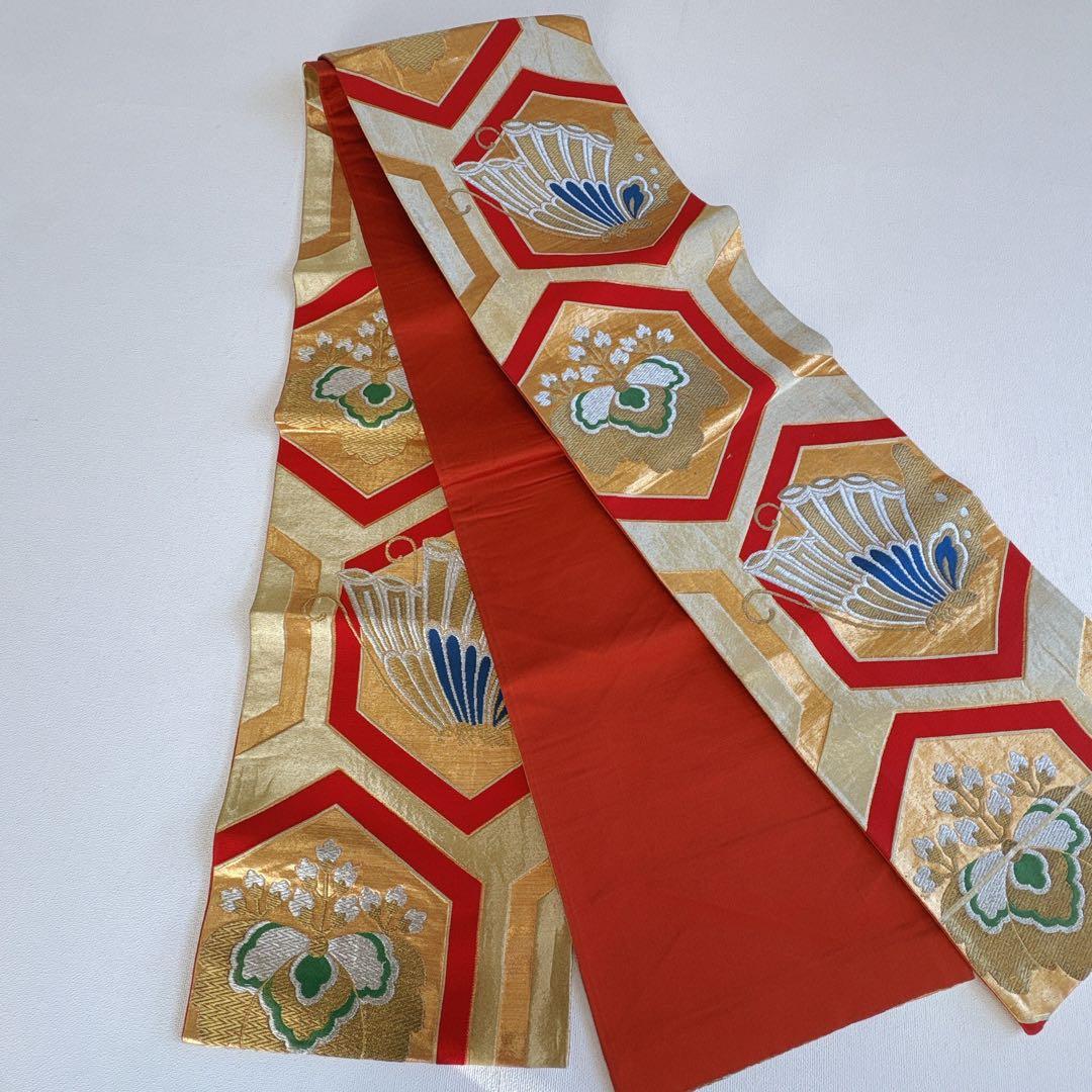 フルセット　七五三７歳女の子　着物　金プリント　蝶　51933