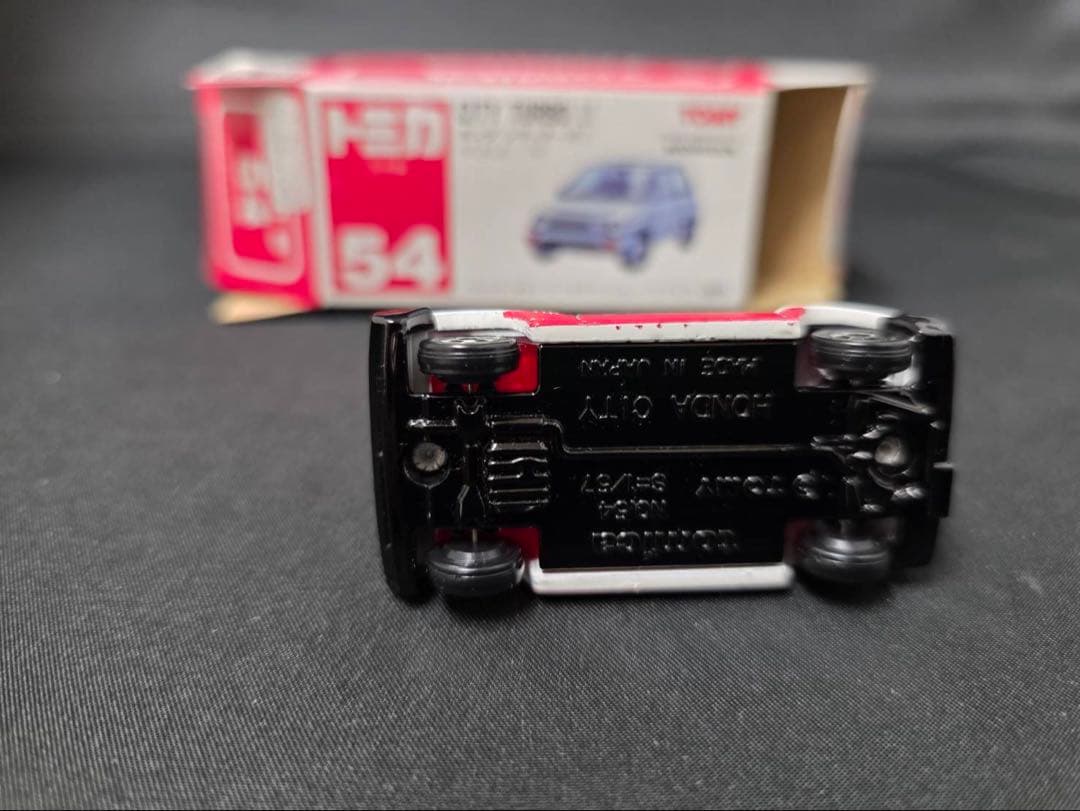 トミカ赤箱54ホンダシティターボⅡ(日本製) 名鉄CITY最後の１台になります