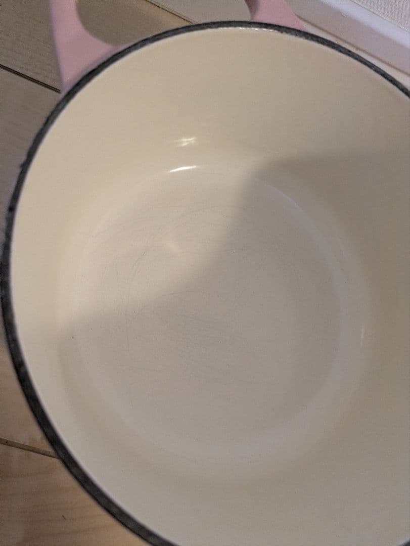 【LE CREUSET】ココットロンド 両手鍋 直径：約16cm ピンク