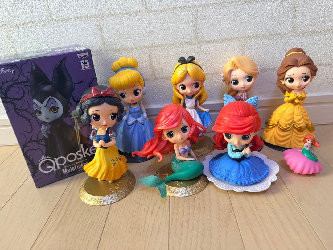 Qposket ディズニープリンセス 8体セット