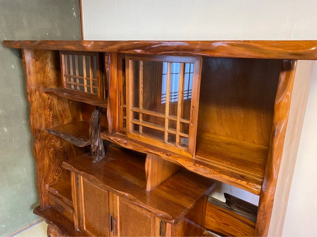 極上　屋久杉　飾り棚　希少屋久杉　アンティーク