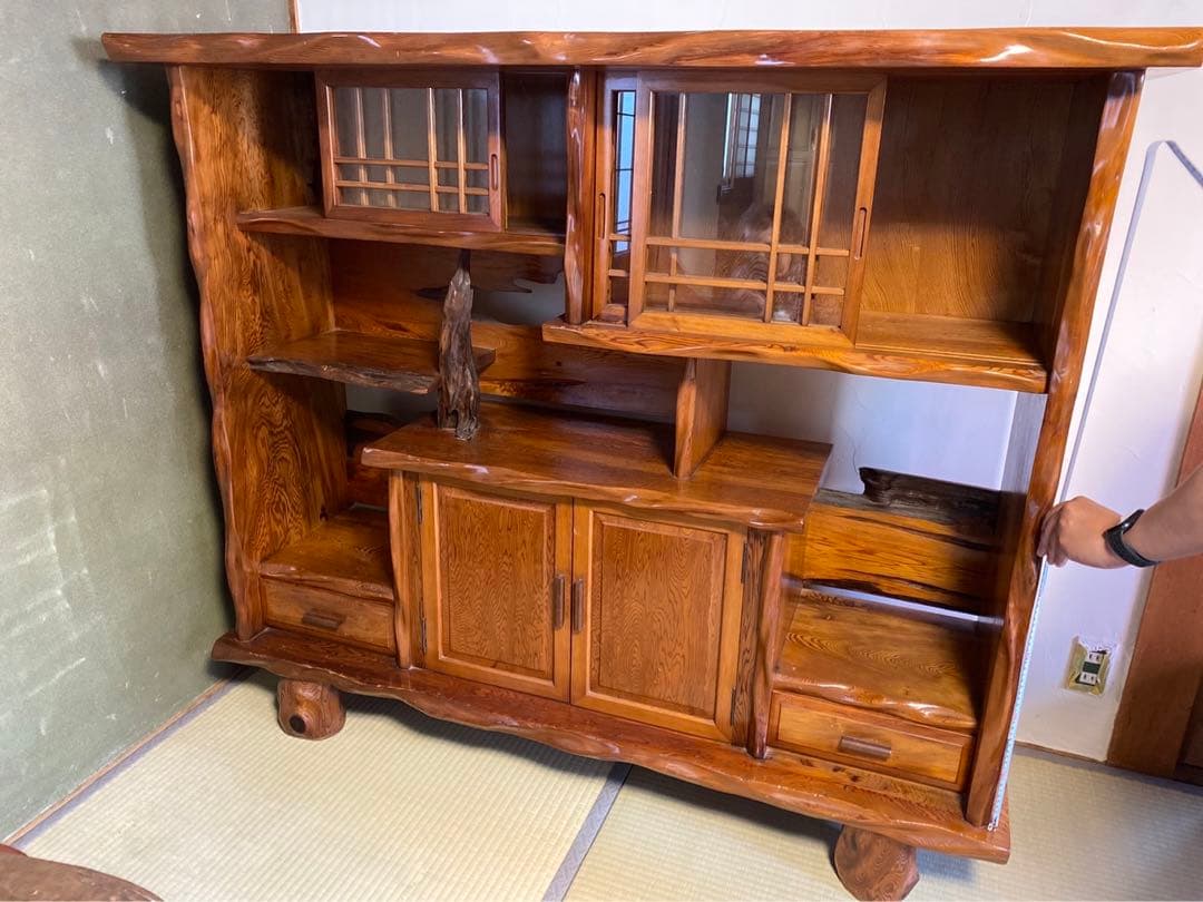 極上　屋久杉　飾り棚　希少屋久杉　アンティーク