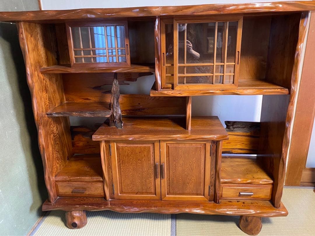 極上　屋久杉　飾り棚　希少屋久杉　アンティーク