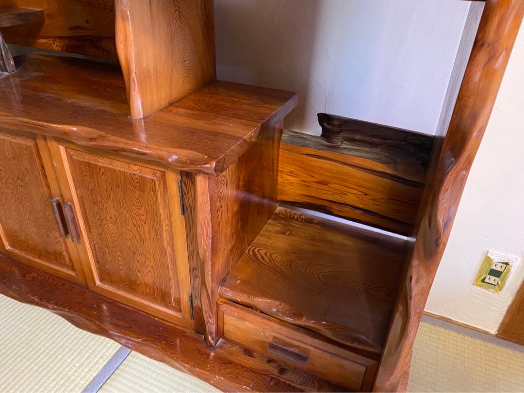 極上　屋久杉　飾り棚　希少屋久杉　アンティーク