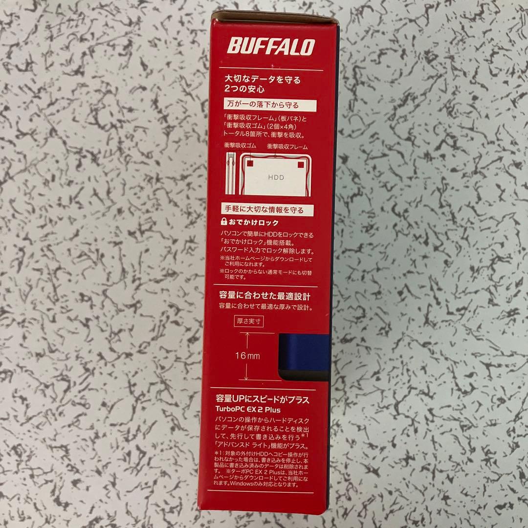BUFFALO HD-PNF1U3-BLC 1TB 外付けハードディスク