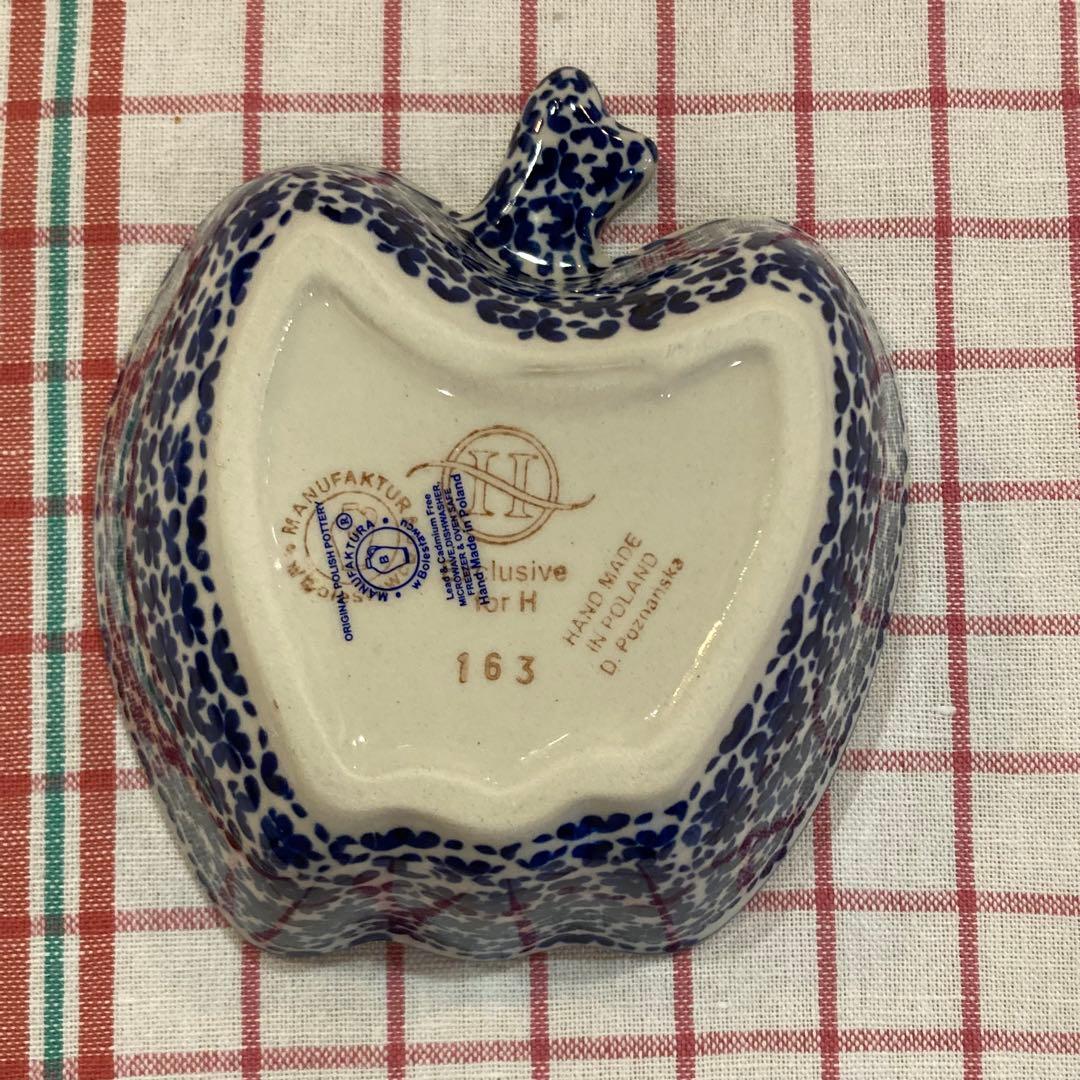 ポーリッシュポタリー＊アップルボウル/フラワーキャット