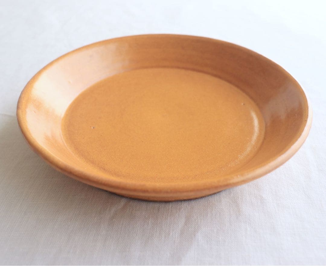 ☆新品未使用　小澤基晴　リム　深皿　カレー皿　イエロー