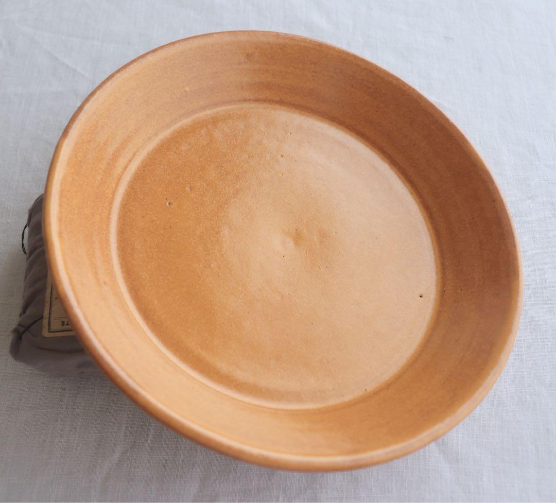 ☆新品未使用　小澤基晴　リム　深皿　カレー皿　イエロー