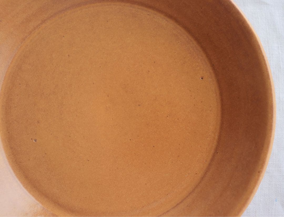 ☆新品未使用　小澤基晴　リム　深皿　カレー皿　イエロー