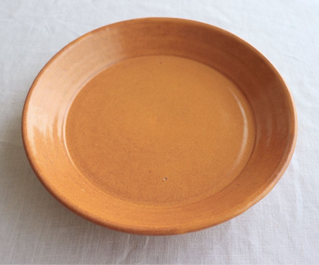 ☆新品未使用　小澤基晴　リム　深皿　カレー皿　イエロー