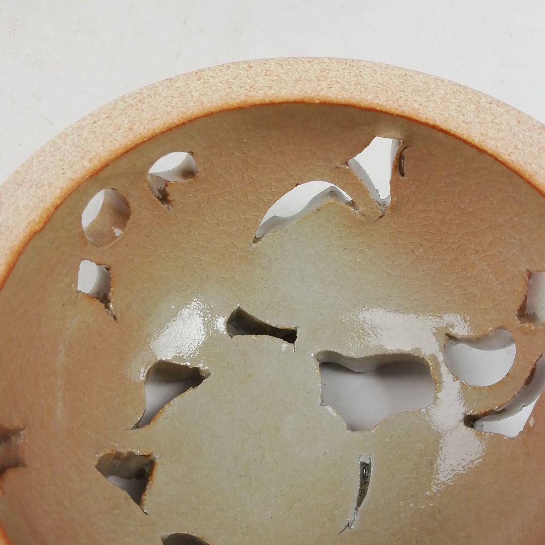 Ｗ３２２　香炉　『萩焼』『城山窯　金子信彦 造』　共箱　茶道具
