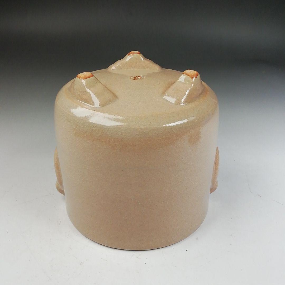 Ｗ３２２　香炉　『萩焼』『城山窯　金子信彦 造』　共箱　茶道具