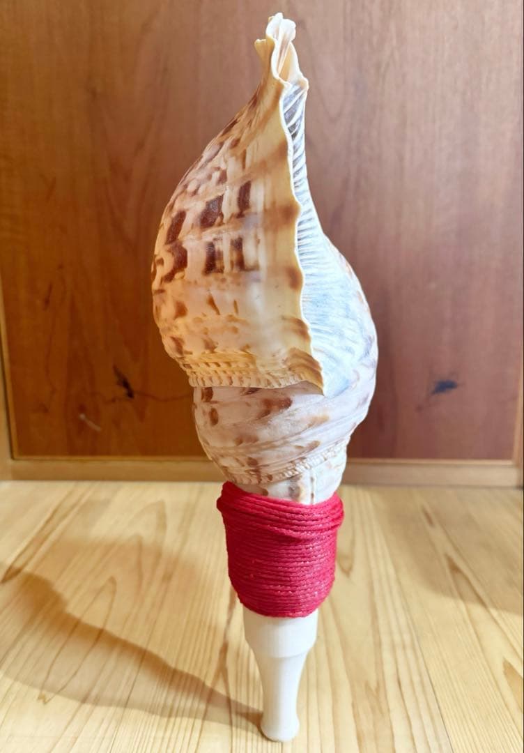 特大修験道法螺貝42㎝　山伏　密教　魔除け　熊よけ❣️ホラガイ　ほら貝