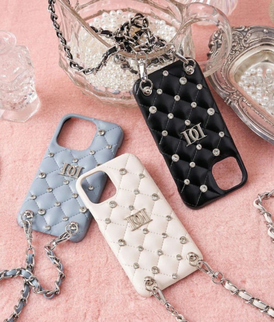 Darich♡キルティングビジューiPhoneケース iPhone15