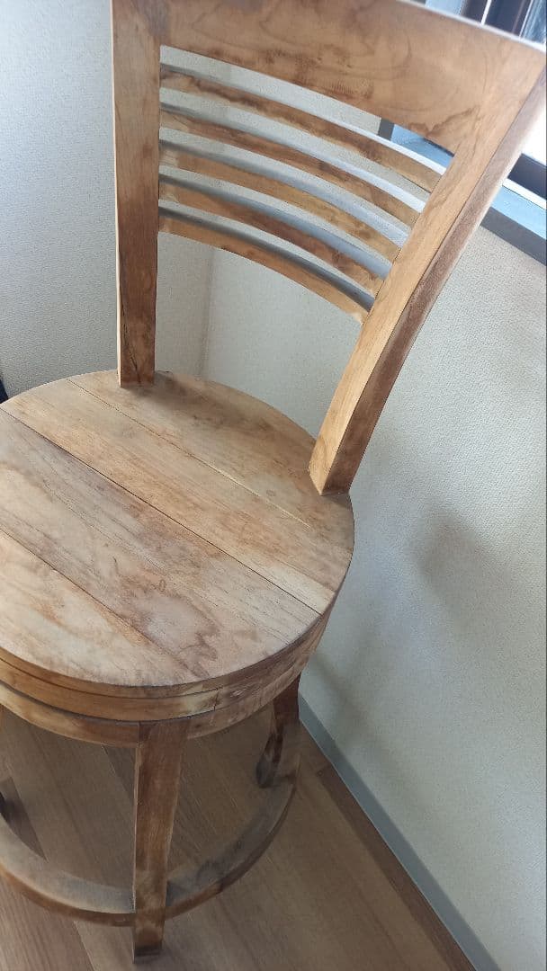 木製　ハイチェア　カウンター椅子