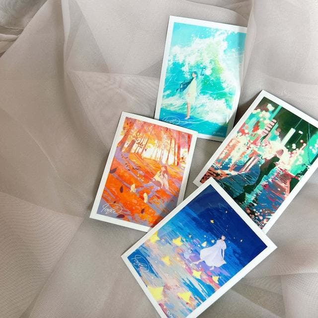 ♥匿名配送♥ 新品未開封 4点セット 星渡り 波飛沫 常夜灯 落ち葉 amii.