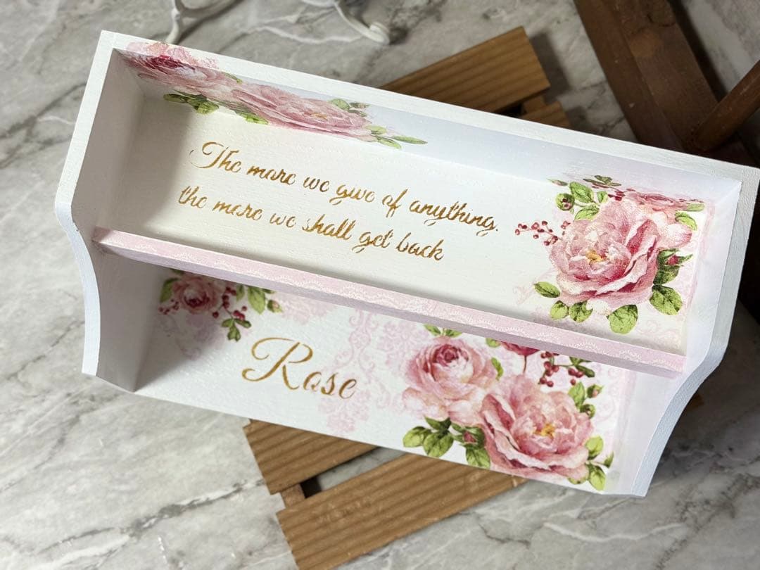 木製引き出しBOX※ キャニスターラック※ キッチンシェルフ※時計※デコパージュ