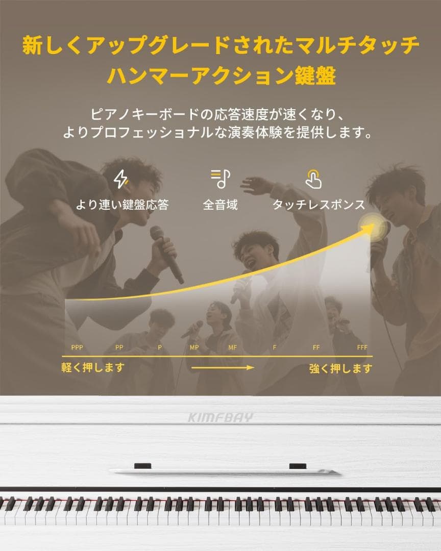 ❤️月末セール中❤️電子ピアノ　88鍵盤 ハンマーアクション 木製スタンド