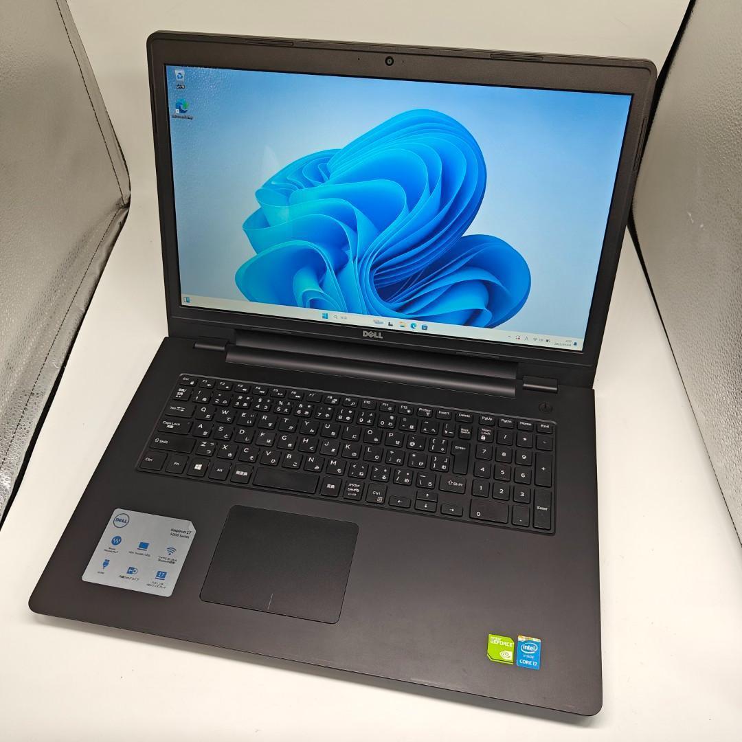 【DELL】高速i7 SSD500GB 8GB バッテリー新品 大型 ノートPC