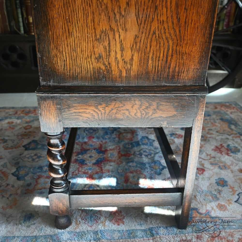 L3710-89 英国アンティーク オーク ライティングビューロ 勉強机 デスク