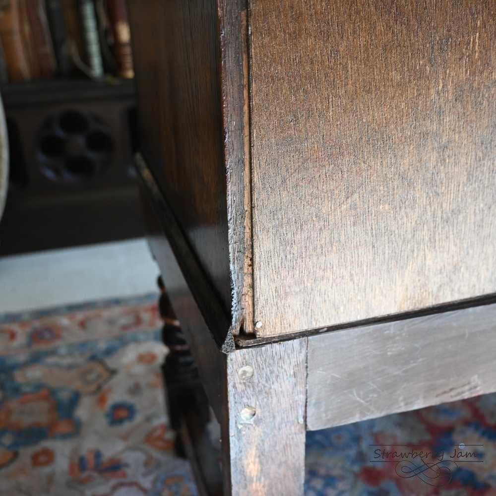 L3710-89 英国アンティーク オーク ライティングビューロ 勉強机 デスク