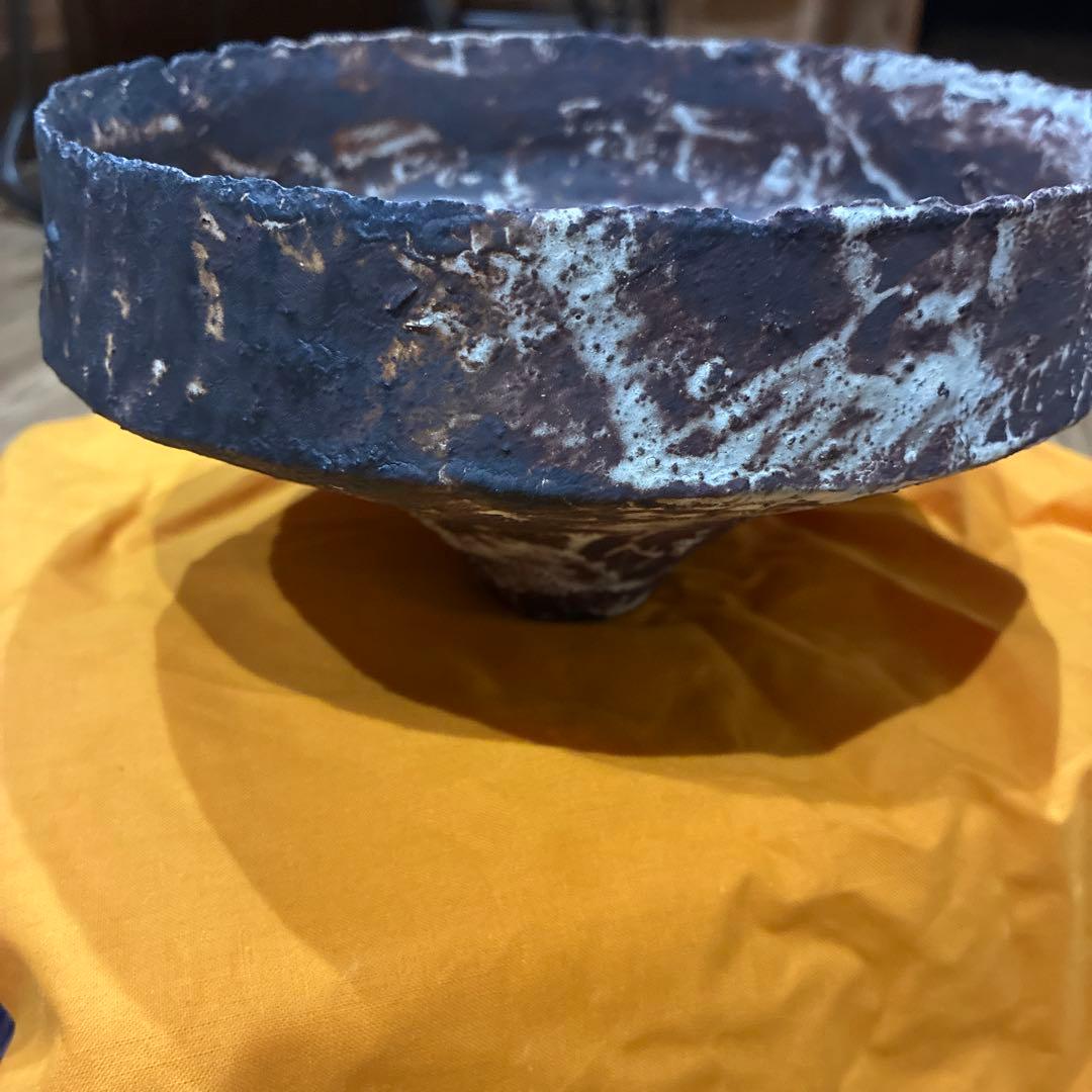 二階堂明弘　氷蘭手花器　鉢