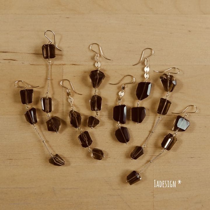 278★花びらケシパール(淡水パール)のペタルフープピアス