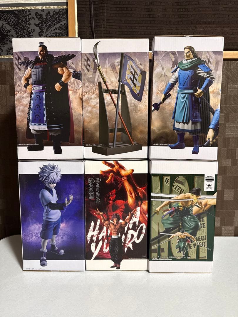 フィギュア　６点(キングダム　ワンピース　刃牙　ハンターハンター)