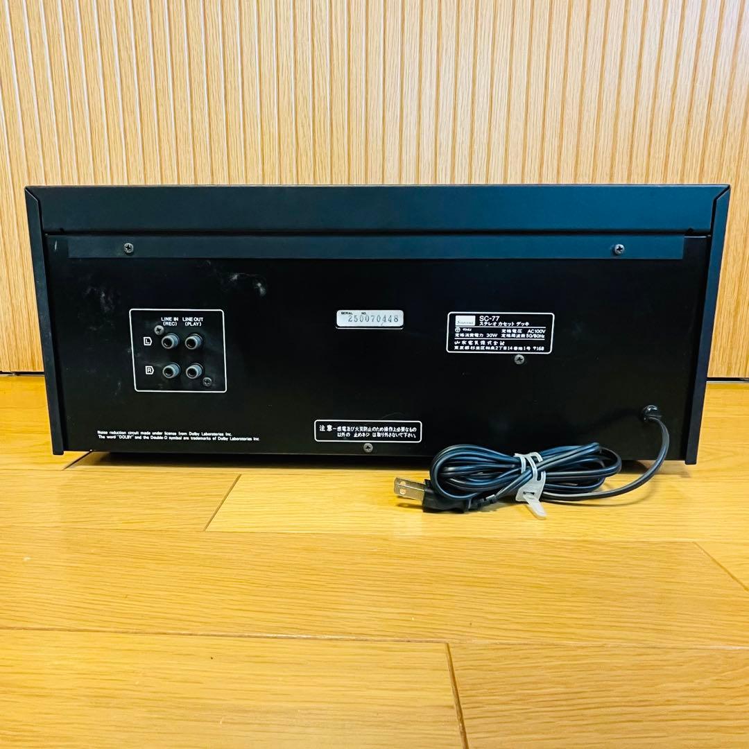 【希少】SANSUI サンスイ SC-77 ステレオカセットデッキ ジャンク扱い